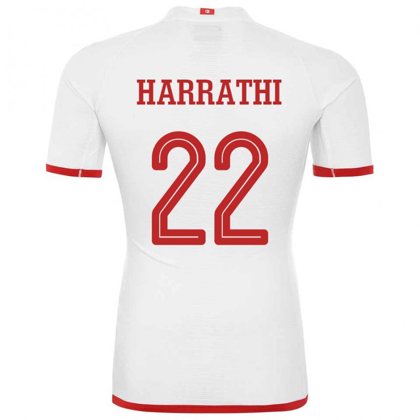Homem Camisola Tunisiana Najla Harrathi #22 Branco Alternativa 22-24 Camisa