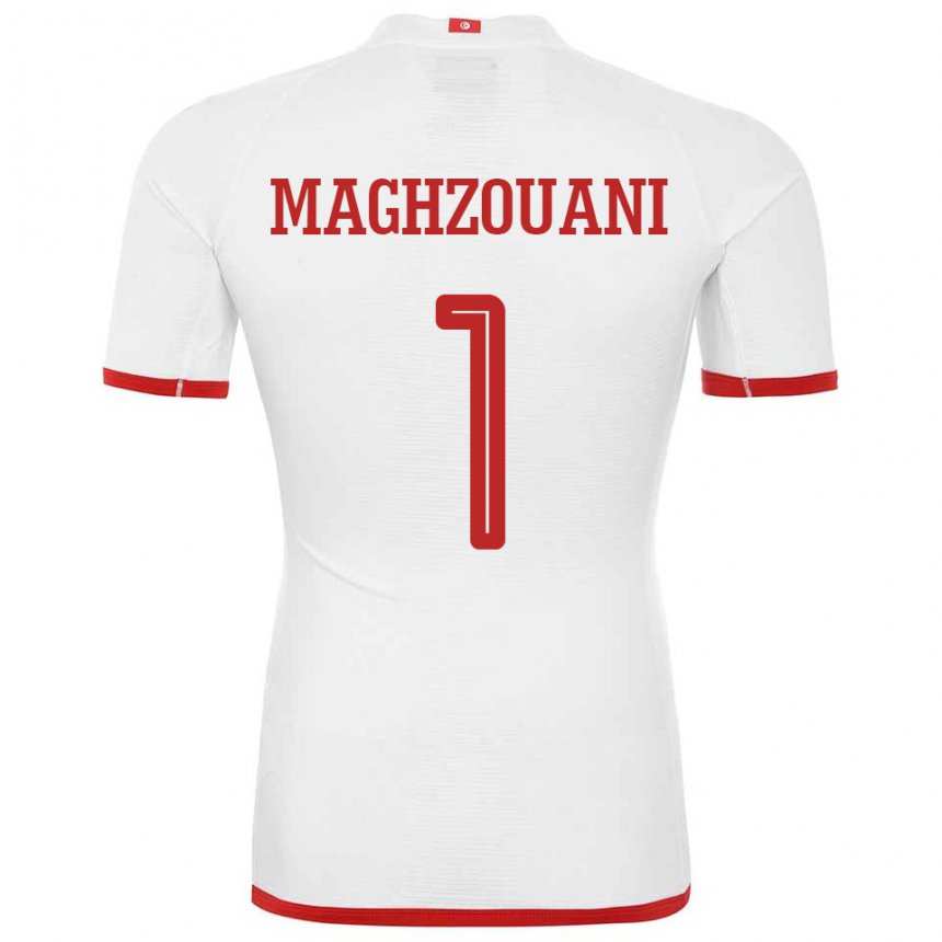Homem Camisola Tunisiana Wassim Maghzouani #1 Branco Alternativa 22-24 Camisa