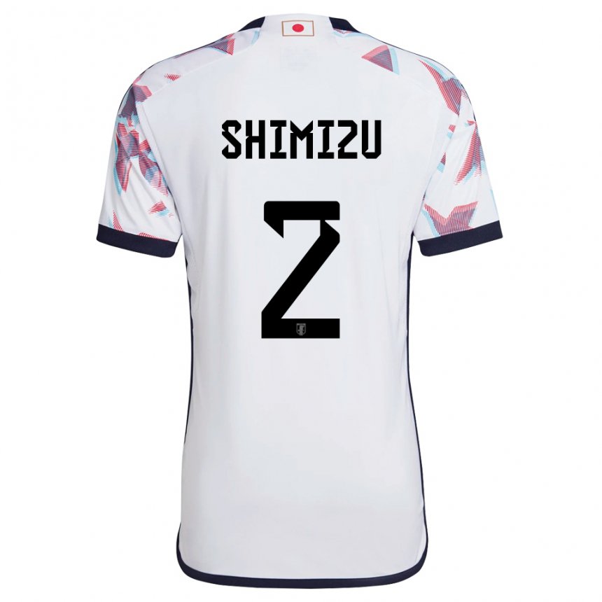 Homem Camisola Japonesa Risa Shimizu #2 Branco Alternativa 22-24 Camisa