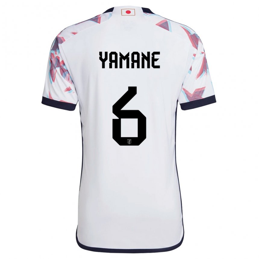 Homem Camisola Japonesa Riku Yamane #6 Branco Alternativa 22-24 Camisa