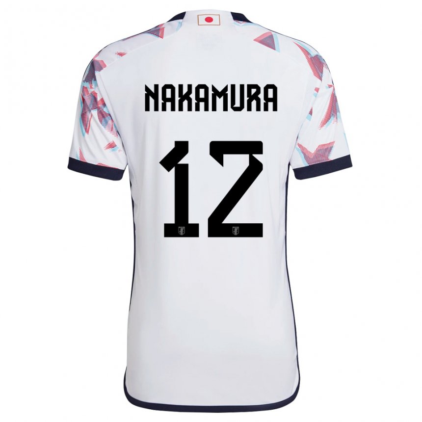 Homem Camisola Japonesa Keisuke Nakamura #12 Branco Alternativa 22-24 Camisa