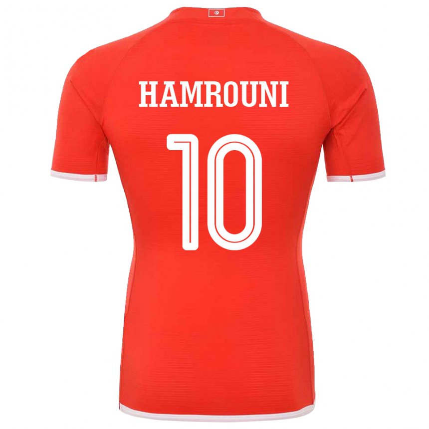 Mulher Camisola Tunisiana Rayen Hamrouni #10 Vermelho Principal 22-24 Camisa