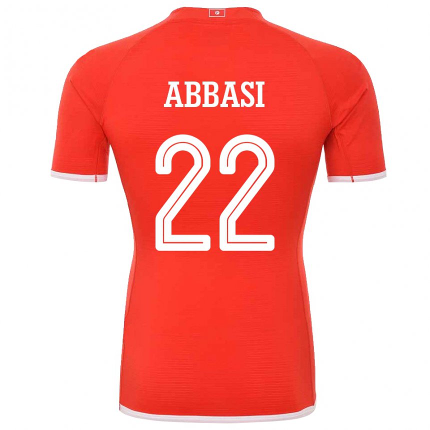 Mulher Camisola Tunisiana Bechir Abbasi #22 Vermelho Principal 22-24 Camisa