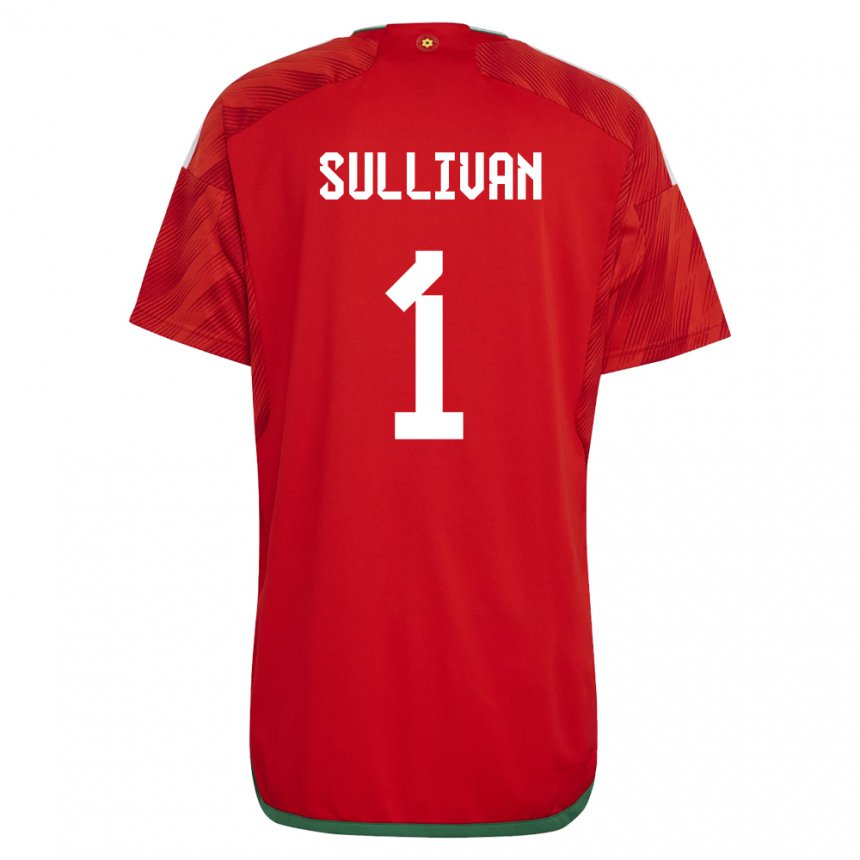 Mulher Camisola Galesa Laura O Sullivan #1 Vermelho Principal 22-24 Camisa