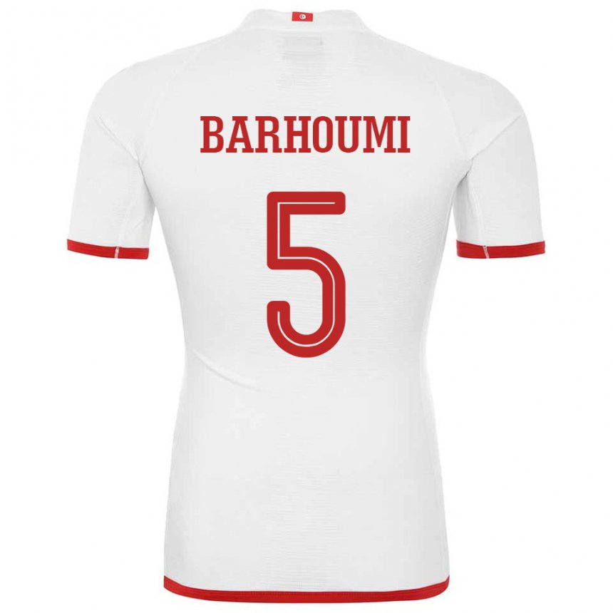 Mulher Camisola Tunisiana Jasmina Barhoumi #5 Branco Alternativa 22-24 Camisa