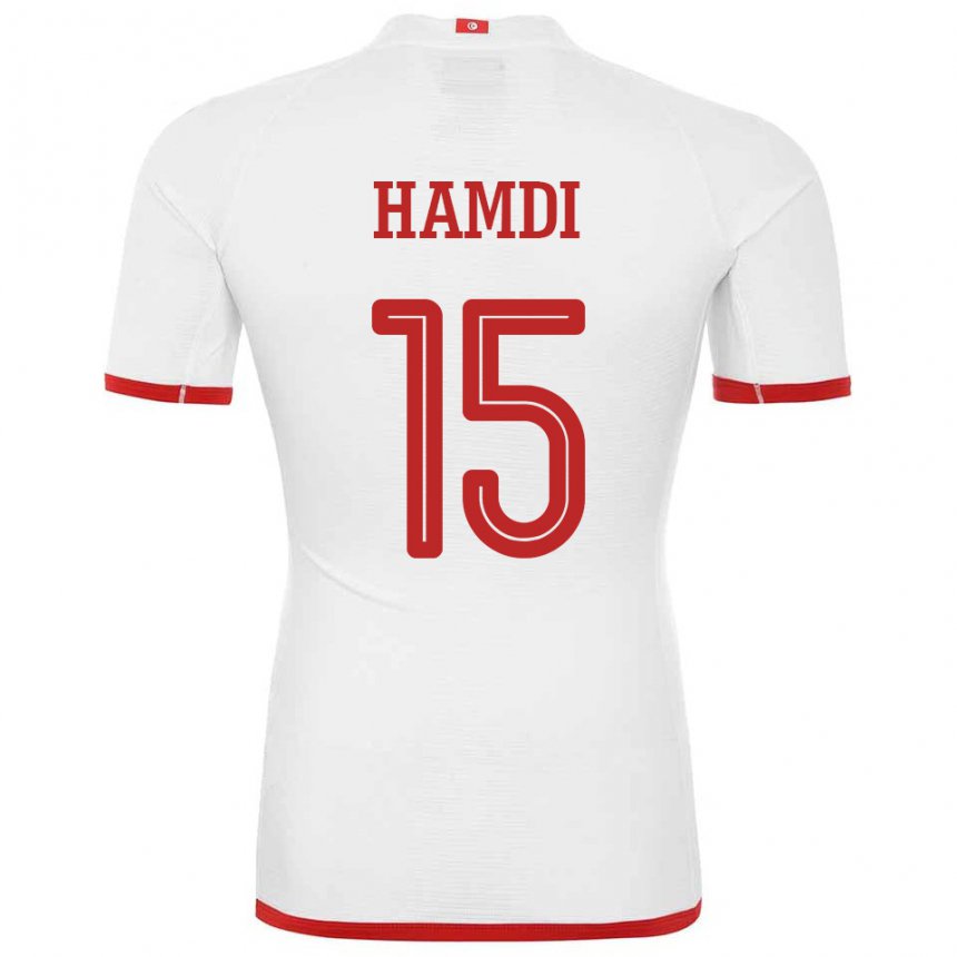 Mulher Camisola Tunisiana Hanna Hamdi #15 Branco Alternativa 22-24 Camisa