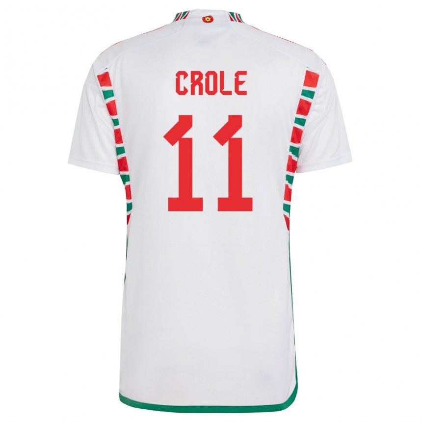 Mulher Camisola Galesa James Crole #11 Branco Alternativa 22-24 Camisa