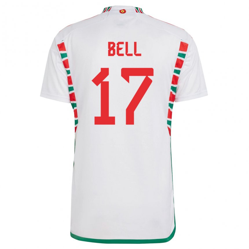 Mulher Camisola Galesa Zac Bell #17 Branco Alternativa 22-24 Camisa