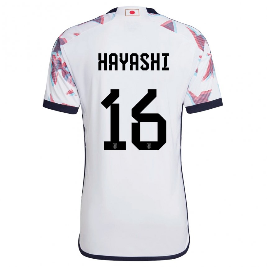 Mulher Camisola Japonesa Honoka Hayashi #16 Branco Alternativa 22-24 Camisa