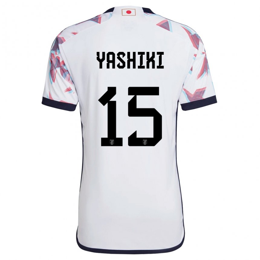 Mulher Camisola Japonesa Yusei Yashiki #15 Branco Alternativa 22-24 Camisa