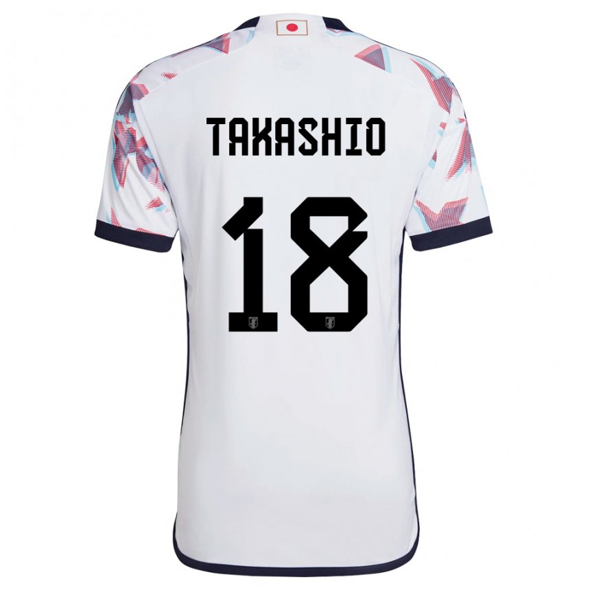 Mulher Camisola Japonesa Hayase Takashio #18 Branco Alternativa 22-24 Camisa