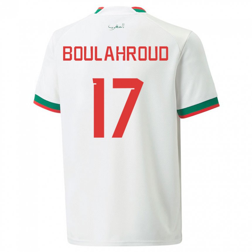 Mulher Camisola Marroquina Charaf Eddine Boulahroud #17 Branco Alternativa 22-24 Camisa