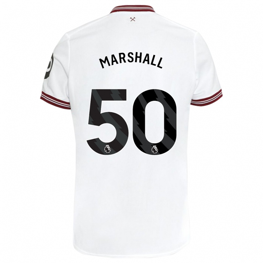 Criança Camisola Callum Marshall #50 Branco Alternativa 2023/24 Camisa
