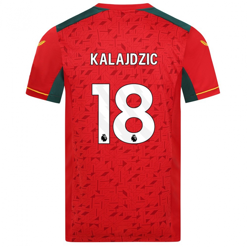 Criança Camisola Sasa Kalajdzic #18 Vermelho Alternativa 2023/24 Camisa