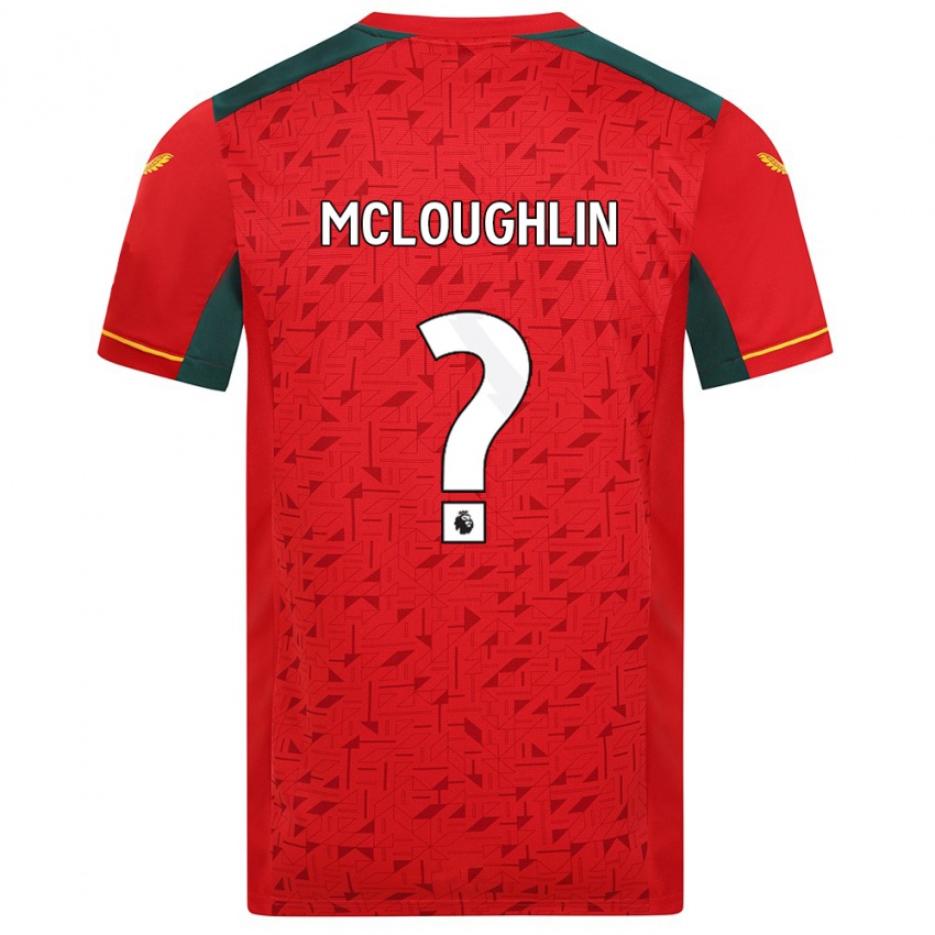 Criança Camisola Lee Mcloughlin #0 Vermelho Alternativa 2023/24 Camisa
