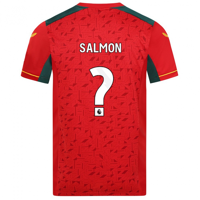 Criança Camisola Fabian Salmon #0 Vermelho Alternativa 2023/24 Camisa