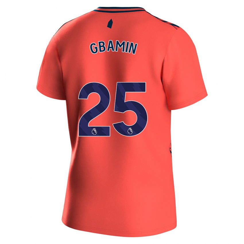 Criança Camisola Jean-Philippe Gbamin #25 Corais Alternativa 2023/24 Camisa