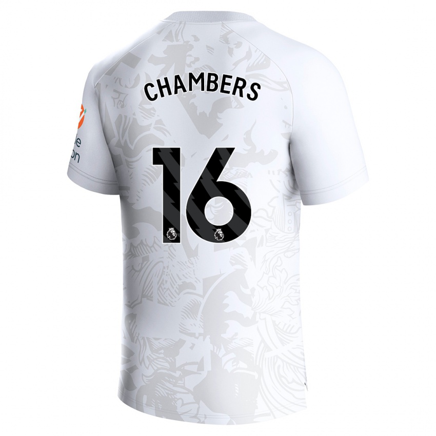 Criança Camisola Calum Chambers #16 Branco Alternativa 2023/24 Camisa
