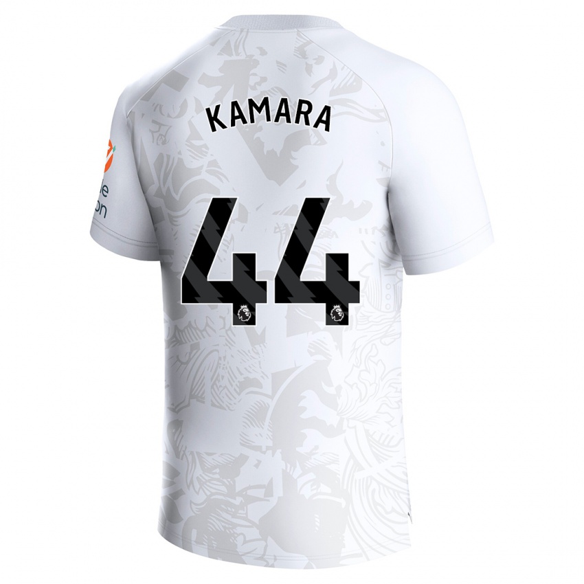 Criança Camisola Boubacar Kamara #44 Branco Alternativa 2023/24 Camisa