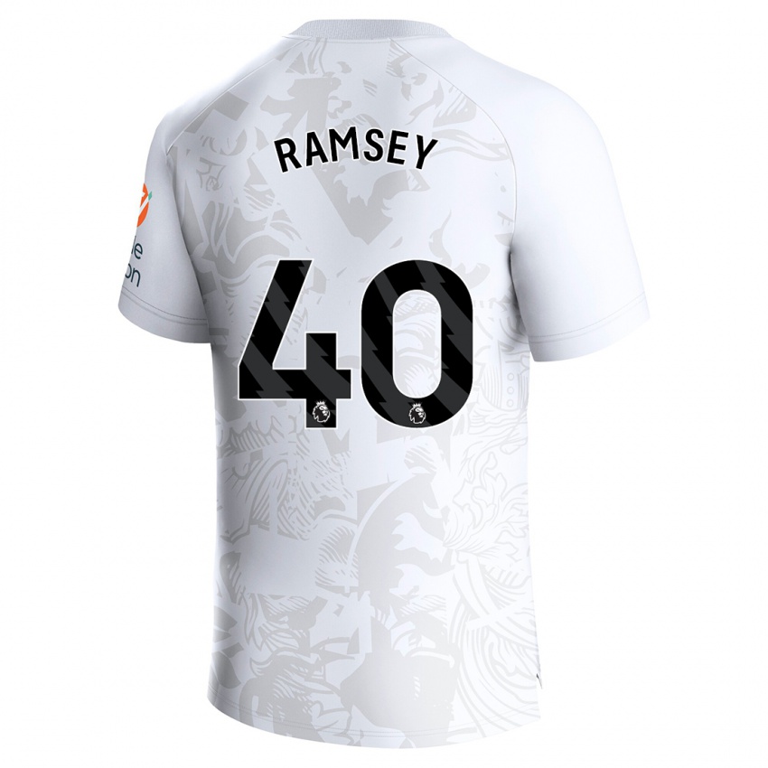 Criança Camisola Aaron Ramsey #40 Branco Alternativa 2023/24 Camisa