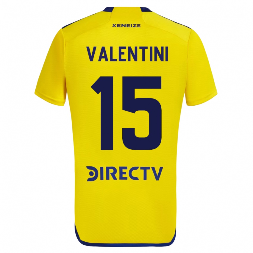 Criança Camisola Nicolas Valentini #15 Amarelo Alternativa 2023/24 Camisa