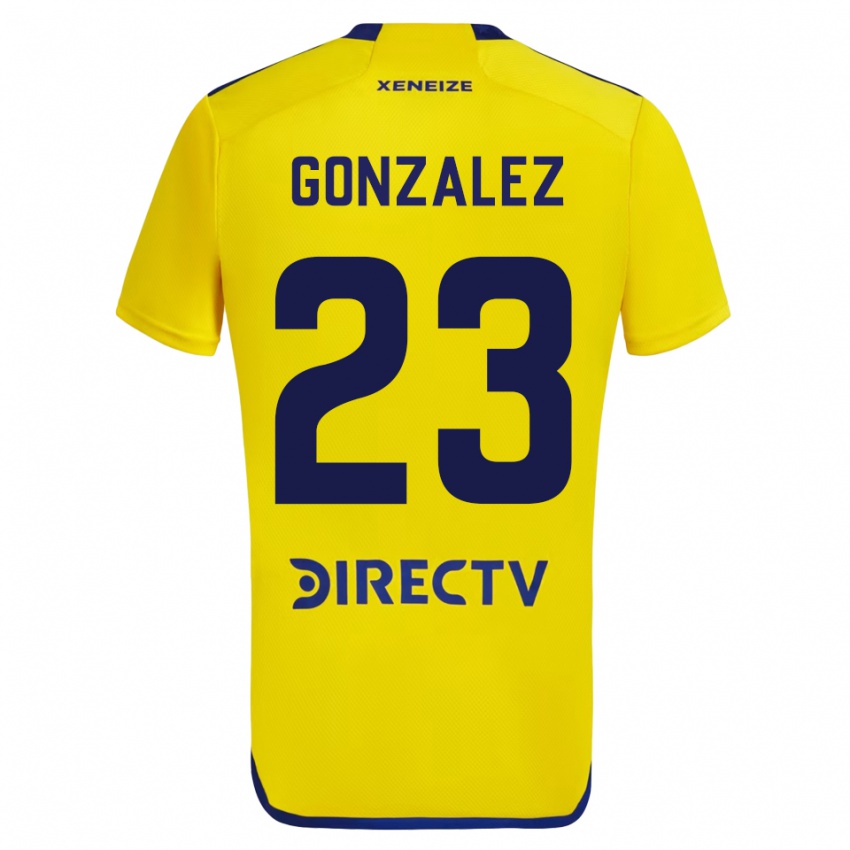 Criança Camisola Diego Gonzalez #23 Amarelo Alternativa 2023/24 Camisa