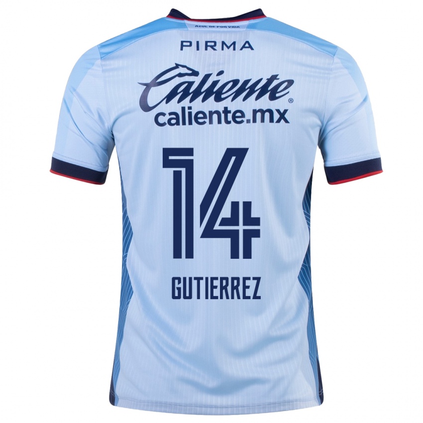 Criança Camisola Alexis Gutierrez #14 Céu Azul Alternativa 2023/24 Camisa