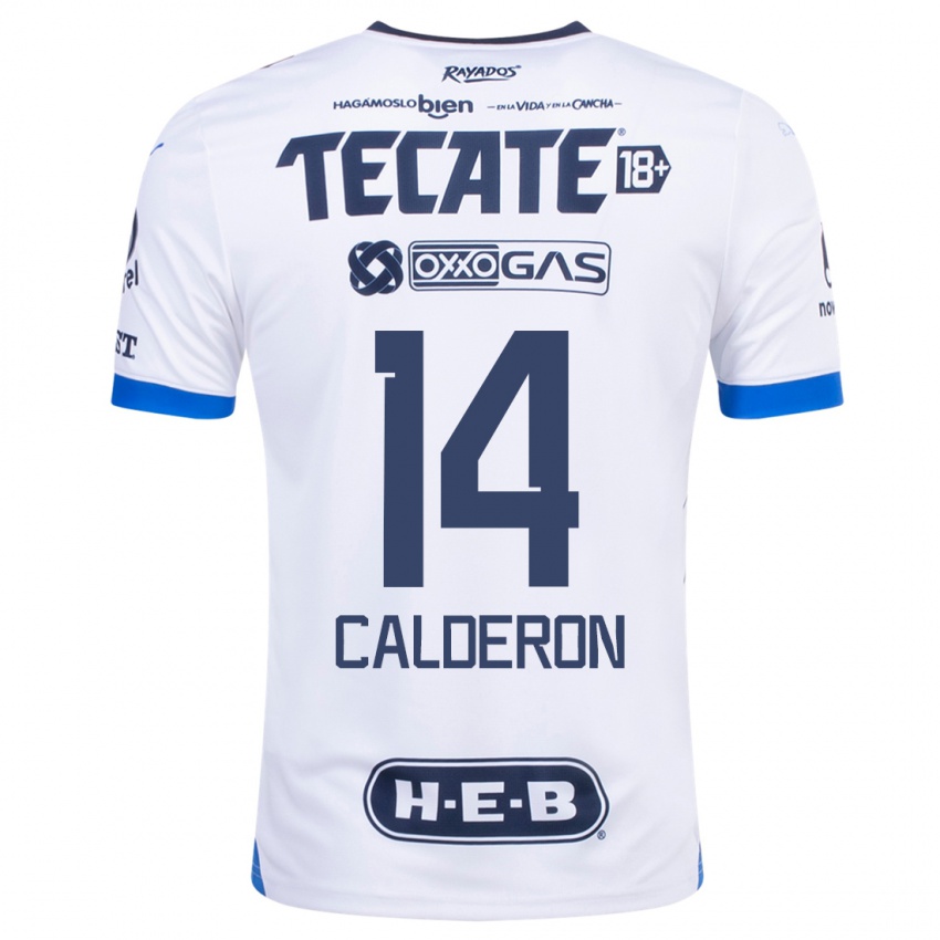 Criança Camisola Alejandra Calderon #14 Branco Alternativa 2023/24 Camisa