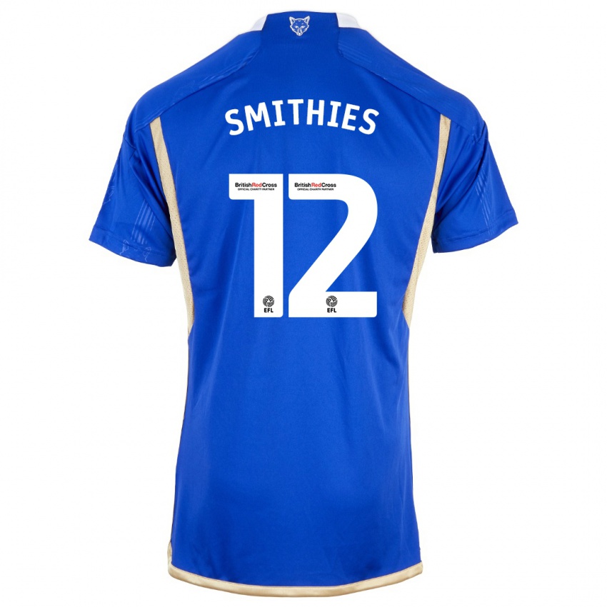 Homem Camisola Alex Smithies #12 Azul Real Principal 2023/24 Camisa