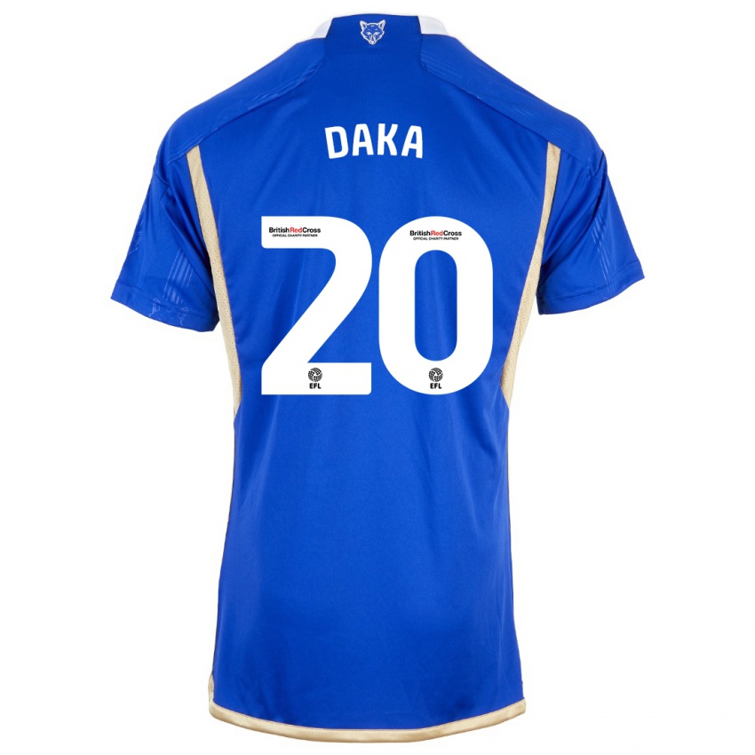 Homem Camisola Patson Daka #20 Azul Real Principal 2023/24 Camisa