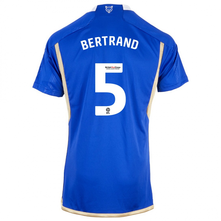Homem Camisola Ryan Bertrand #5 Azul Real Principal 2023/24 Camisa
