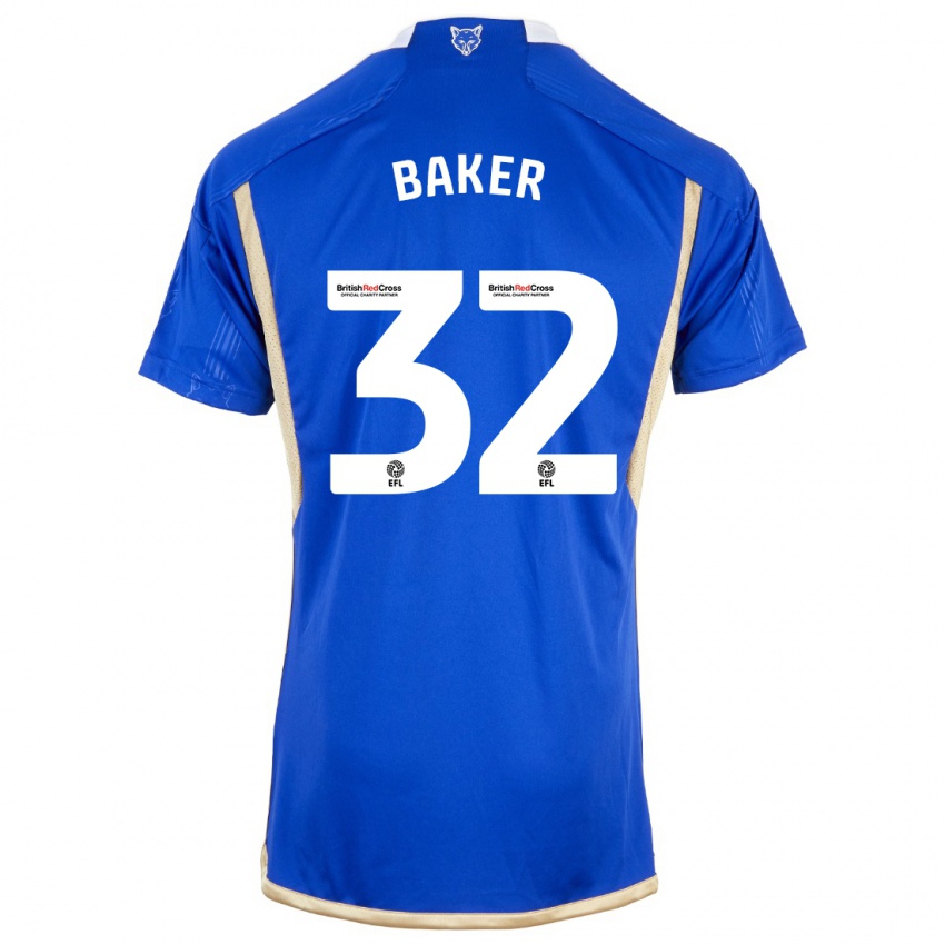 Homem Camisola Ava Baker #32 Azul Real Principal 2023/24 Camisa