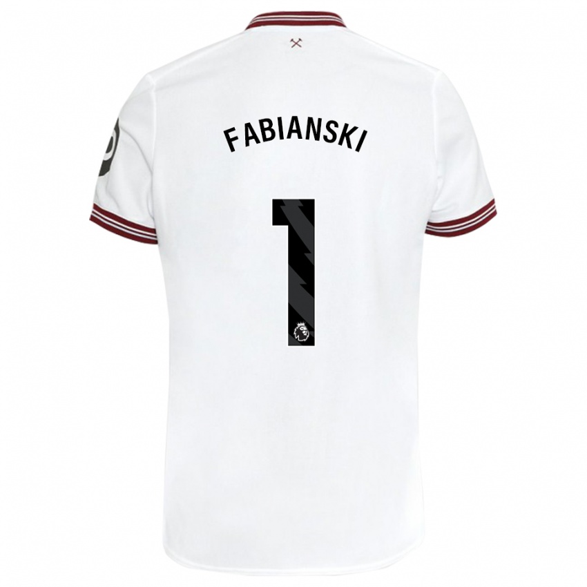 Homem Camisola Lukasz Fabianski #1 Branco Alternativa 2023/24 Camisa