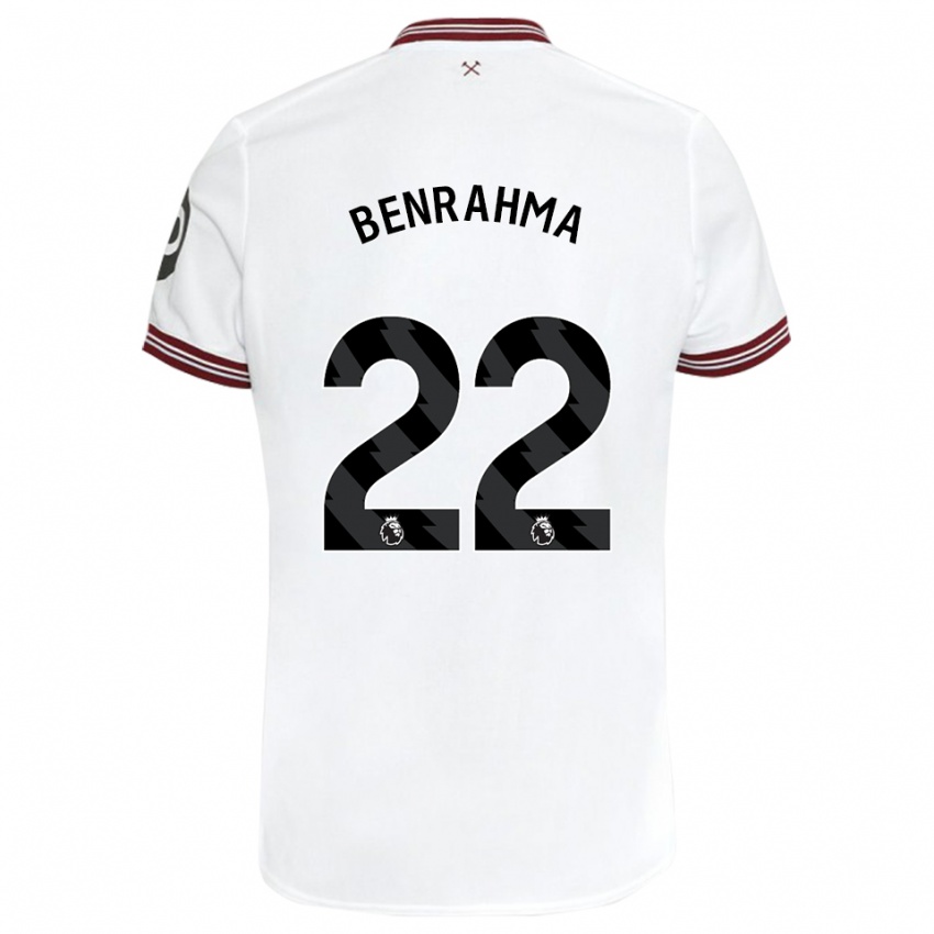 Homem Camisola Said Benrahma #22 Branco Alternativa 2023/24 Camisa