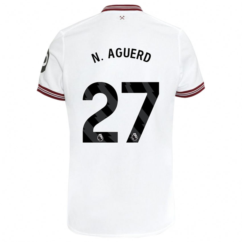 Homem Camisola Nayef Aguerd #27 Branco Alternativa 2023/24 Camisa