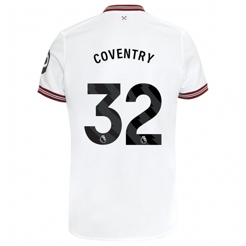 Homem Camisola Conor Coventry #32 Branco Alternativa 2023/24 Camisa
