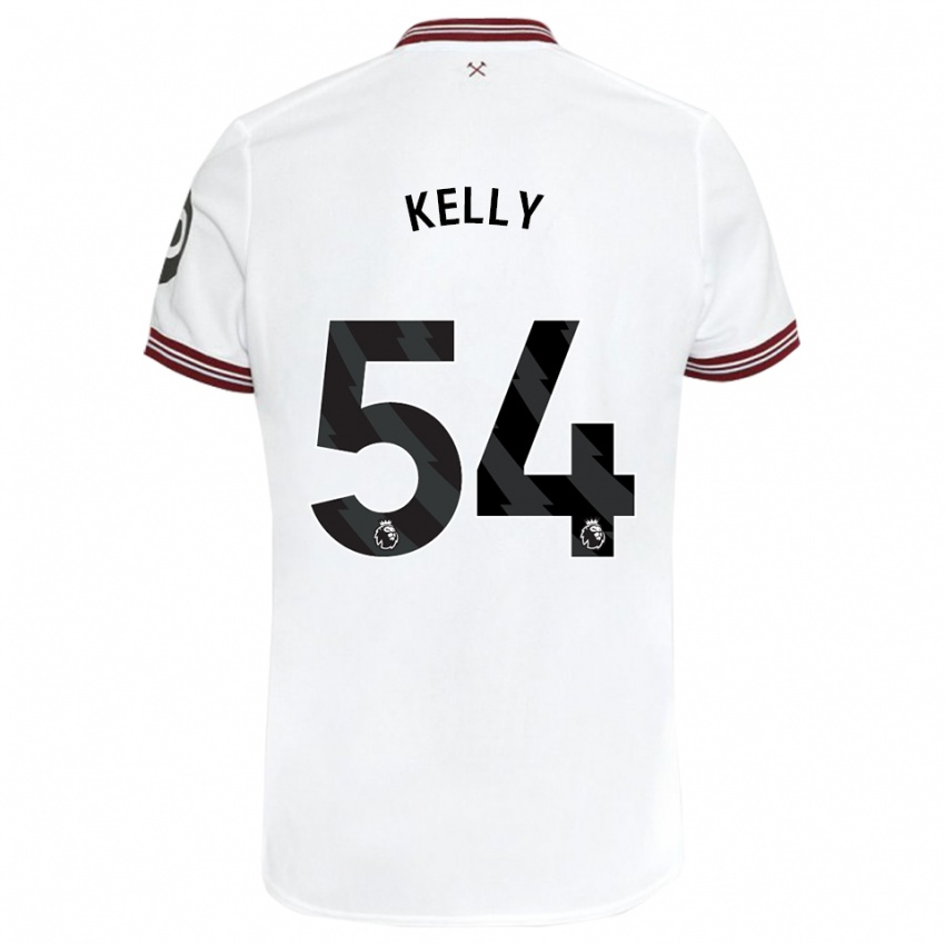 Homem Camisola Patrick Kelly #54 Branco Alternativa 2023/24 Camisa
