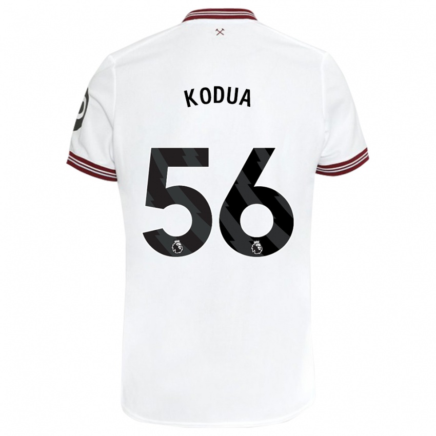 Homem Camisola Gideon Kodua #56 Branco Alternativa 2023/24 Camisa