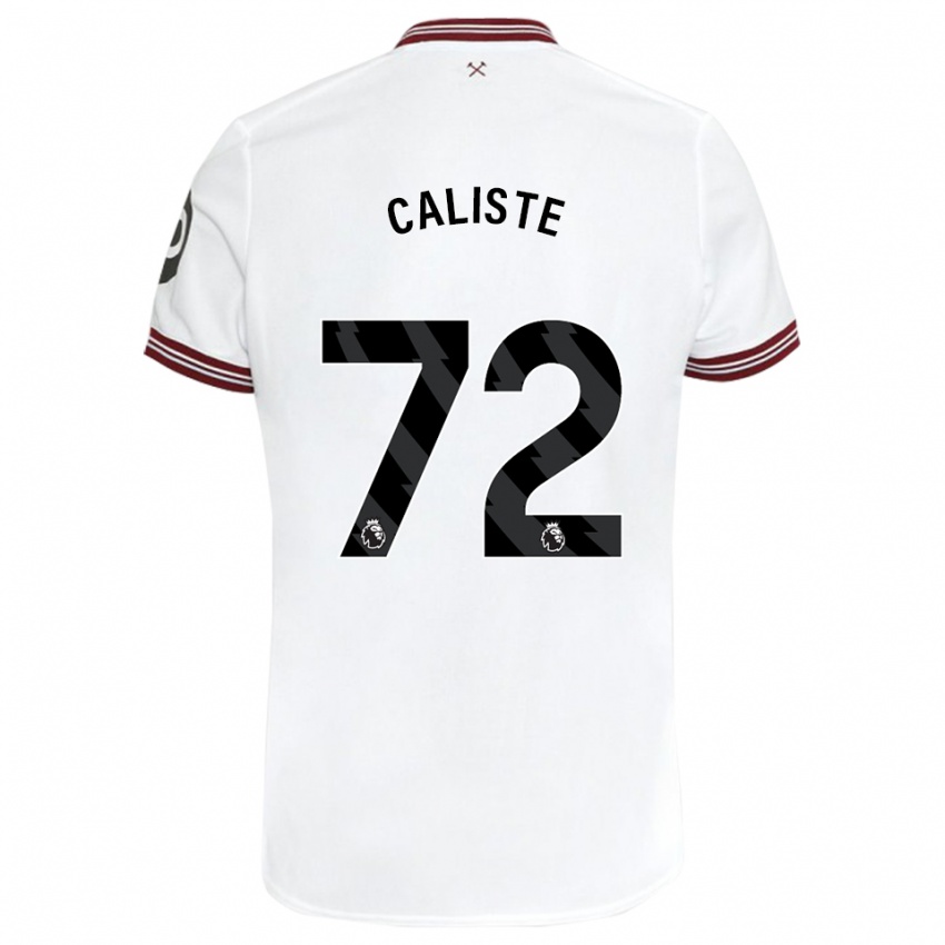 Homem Camisola Gabriel Caliste #72 Branco Alternativa 2023/24 Camisa