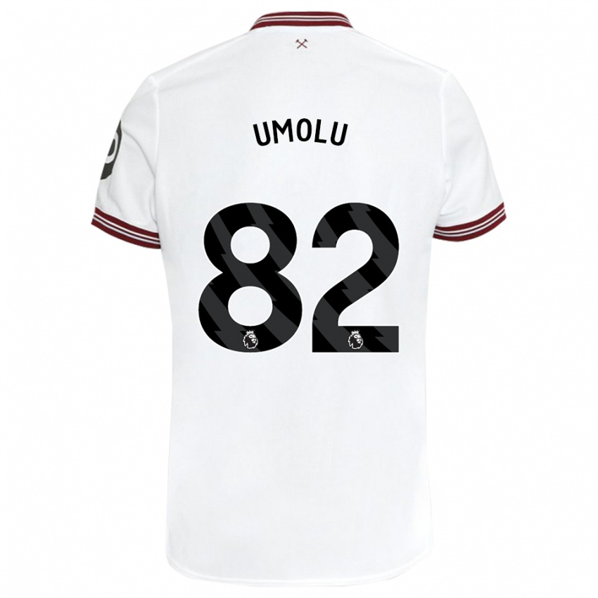 Homem Camisola Jemiah Umolu #82 Branco Alternativa 2023/24 Camisa