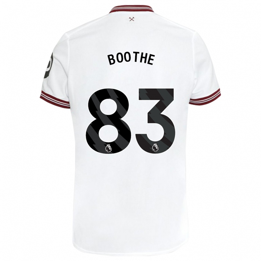 Homem Camisola Sebastian Boothe #83 Branco Alternativa 2023/24 Camisa