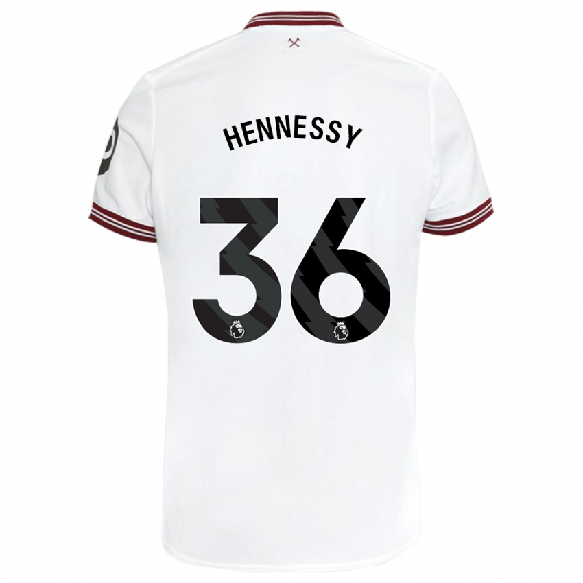 Homem Camisola Alexandra Hennessy #36 Branco Alternativa 2023/24 Camisa