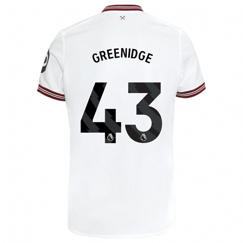 Homem Camisola Will Greenidge #43 Branco Alternativa 2023/24 Camisa