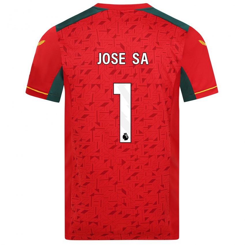Homem Camisola Jose Sa #1 Vermelho Alternativa 2023/24 Camisa