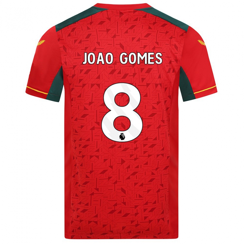 Homem Camisola Joao Gomes #8 Vermelho Alternativa 2023/24 Camisa