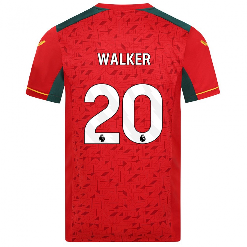 Homem Camisola Lowri Walker #20 Vermelho Alternativa 2023/24 Camisa