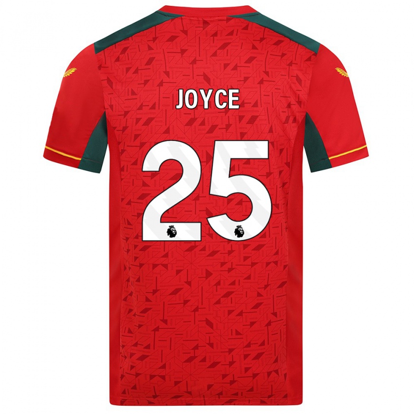 Homem Camisola Leonie Joyce #25 Vermelho Alternativa 2023/24 Camisa