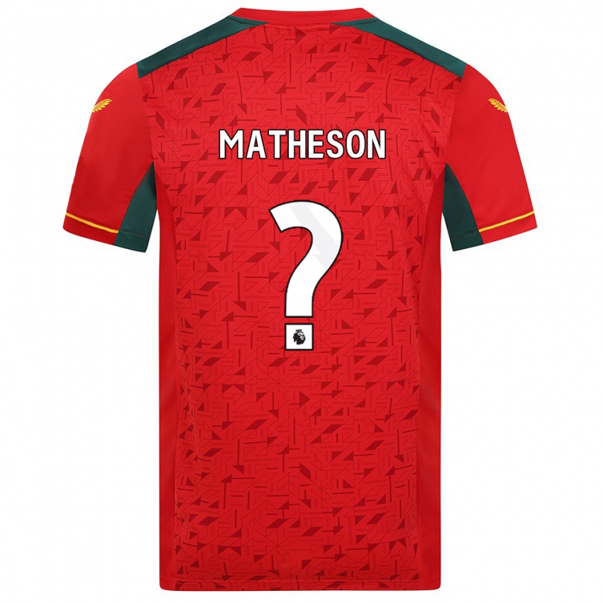 Homem Camisola Luke Matheson #0 Vermelho Alternativa 2023/24 Camisa