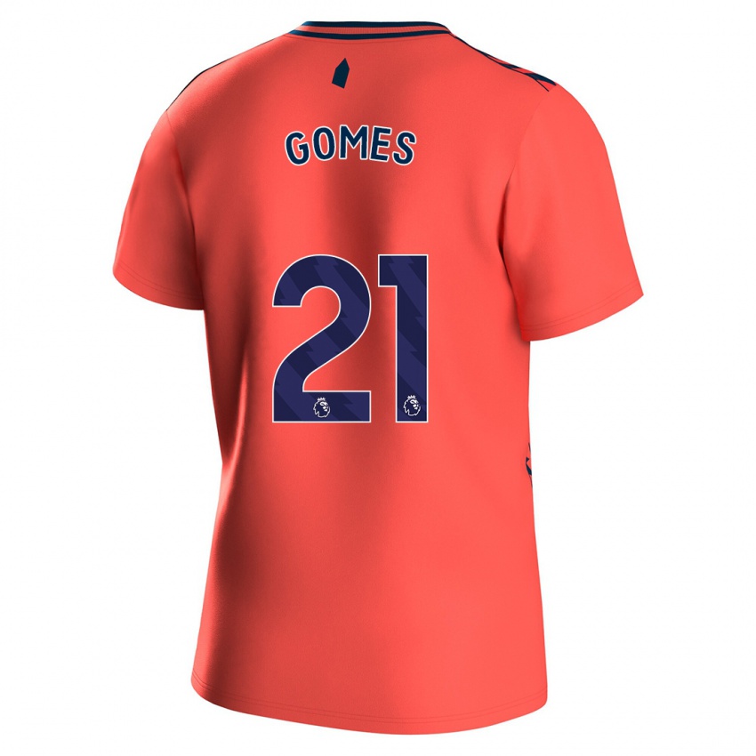 Homem Camisola Andre Gomes #21 Corais Alternativa 2023/24 Camisa