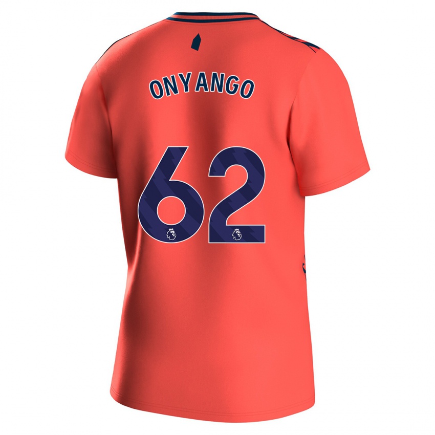 Homem Camisola Tyler Onyango #62 Corais Alternativa 2023/24 Camisa